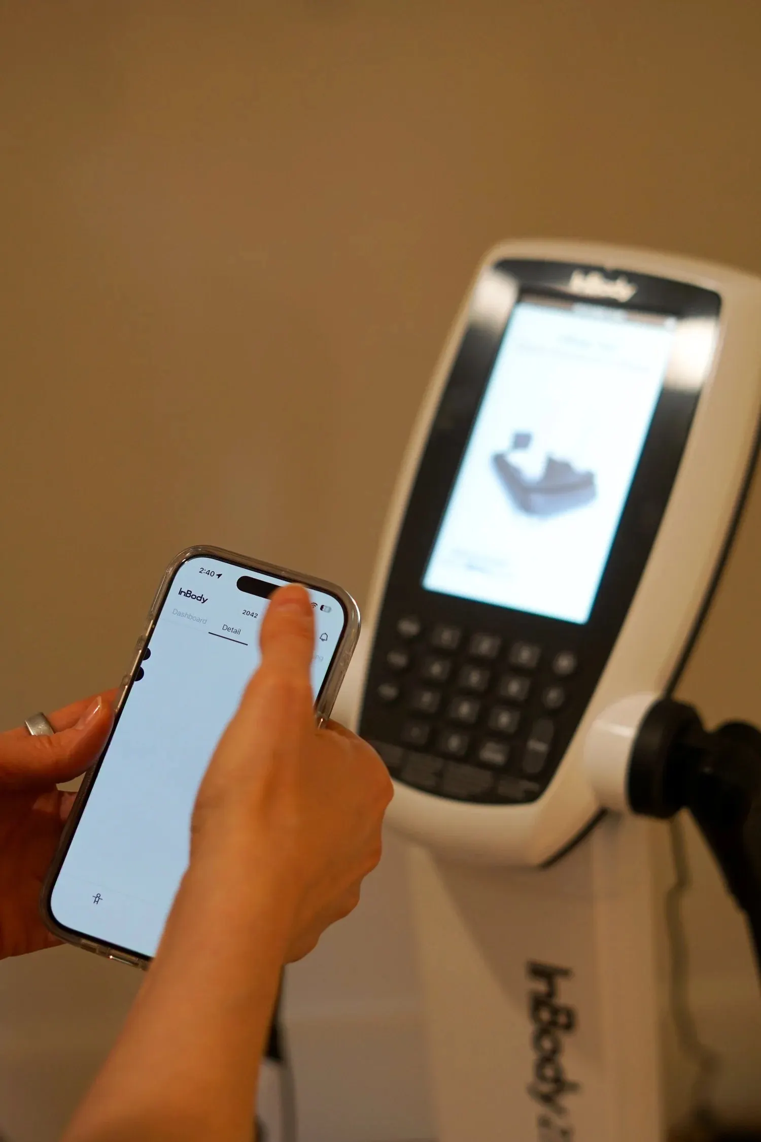 InBody body composition analysis scanner at Great Falls Movement Center