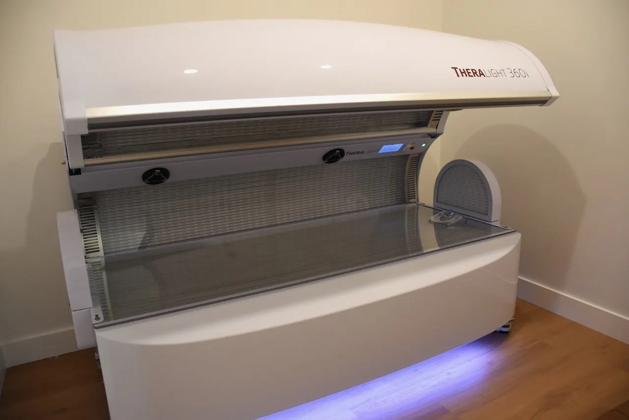 Red light therapy bed at Great Falls Movement Center