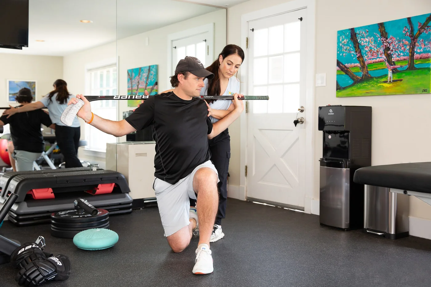 Athlete working on movement and sport performance training at GFPT
