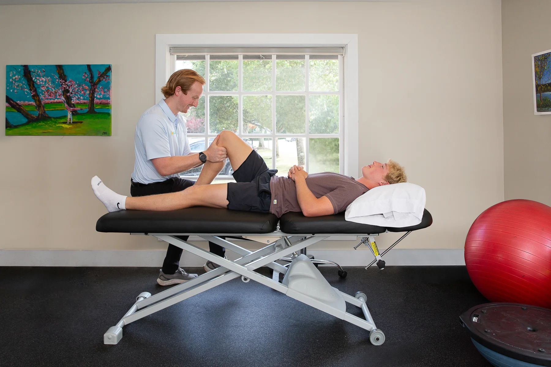One-on-one orthopedic manual therapy treatment at Great Falls Physical Therapy